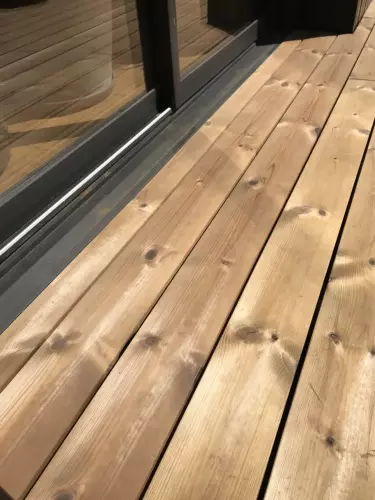 Terrasse thermopin et grés cérame système grad